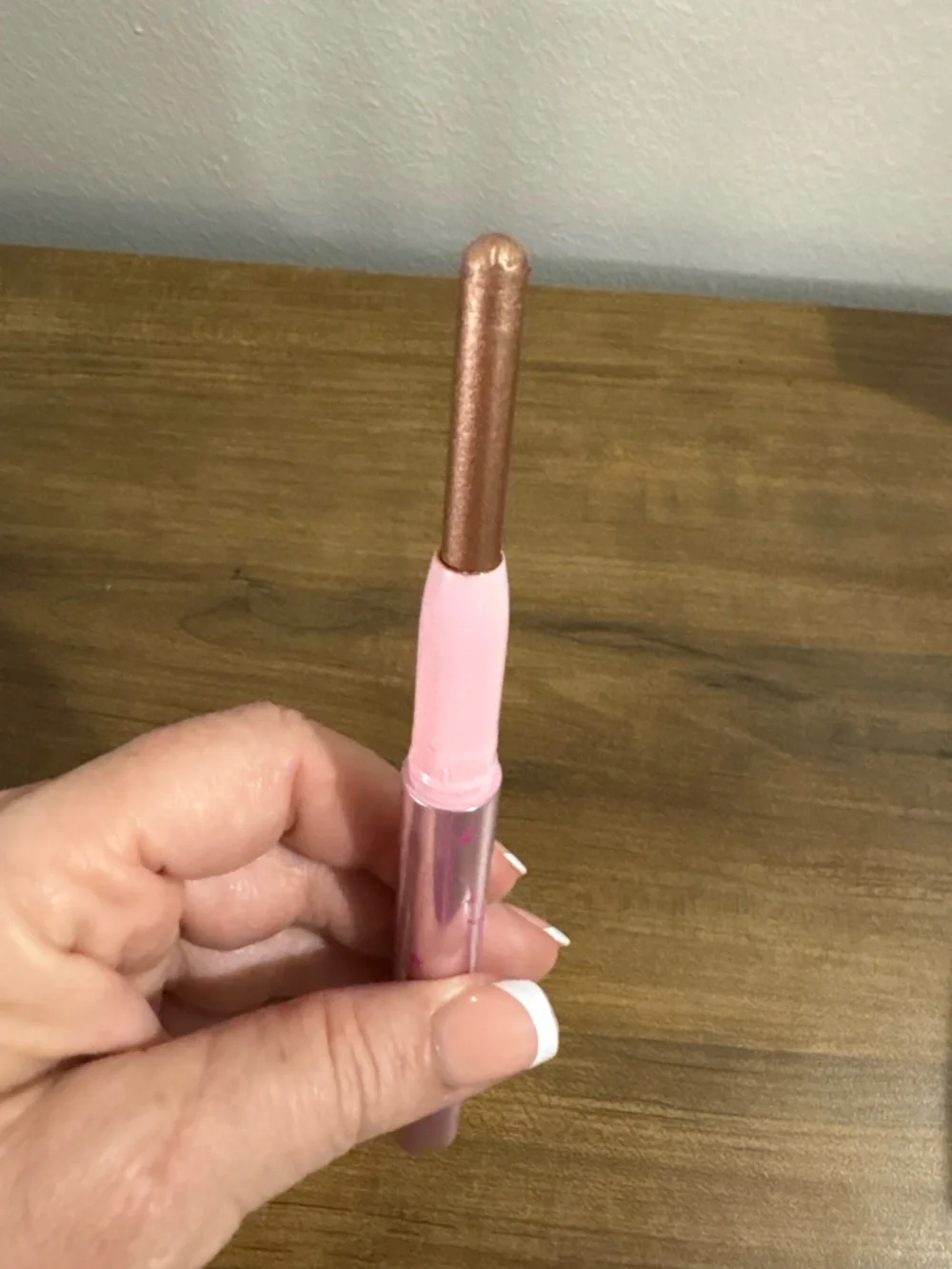 Too Faced Pink Metallic Eyeshadow Stick with Champagne Shimmer